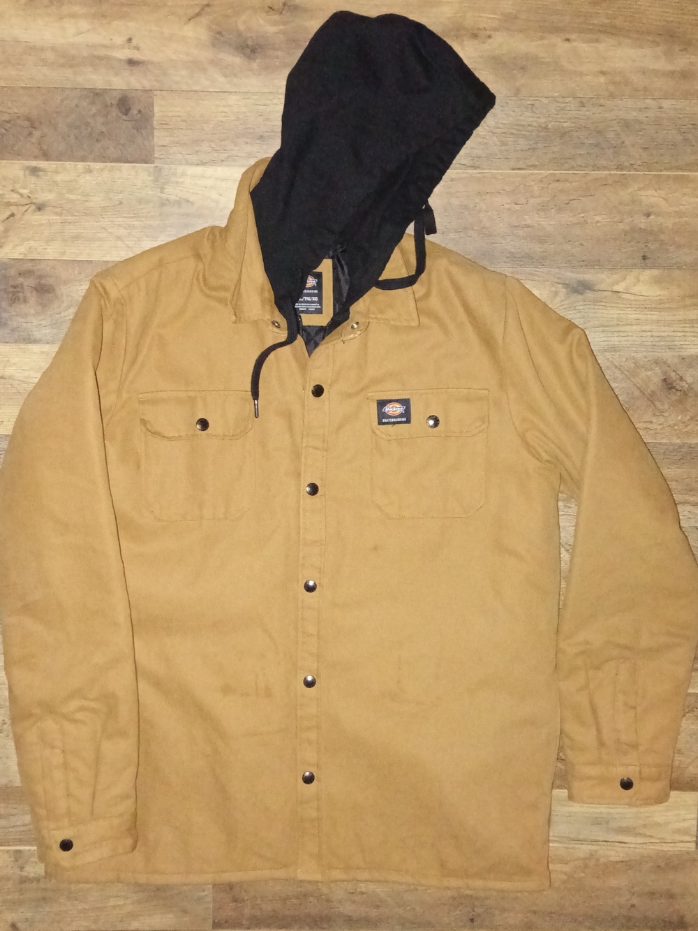 Dickies Tan Jacket with Black Hood